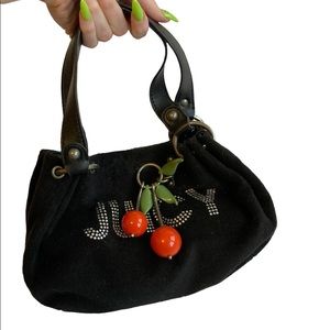 Juicy Couture Terry Purse Cherry Bedazzled